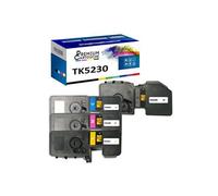 - x4 Toners - TK5230K + TK5230C + TK5230M + TK523 (Noir + Cyan + Magenta + Jaune) - Compatible pour Kyocera ECOSY