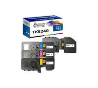 - x4 Toners - TK5240K + TK5240C + TK5240M + TK524 (Noir + Cyan + Magenta + Jaune) - Compatible pour Kyocera ECOSY