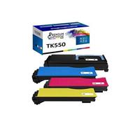 - x4 Toners - TK550K + TK550C + TK550M + TK550Y (Noir + Cyan + Magenta + Jaune) - Compatible pour Kyocera FS-C 52