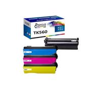 - x4 Toners - TK560K + TK560C + TK560M + TK560Y (Noir + Cyan + Magenta + Jaune) - Compatible pour Kyocera ECOSYS