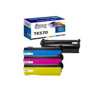 - x4 Toners - TK570K + TK570C + TK570M + TK570Y (Noir + Cyan + Magenta + Jaune) - Compatible pour Kyocera ECOSYS