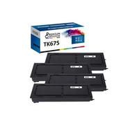 - x4 Toners - TK675 1T02H00EU0 (Noir) - Compatible pour Kyocera KM 2540 Kyocera KM 2560 Kyocera KM 3040 Kyocera K