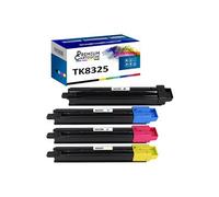 - x4 Toners - TK8325K + TK8325C + TK8325M + TK832 (Noir + Cyan + Magenta + Jaune) - Compatible pour Kyocera TASKa