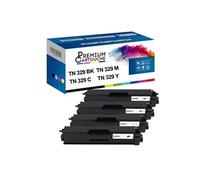 - x4 Toners - TN-329BK (Noir + Cyan + Magenta + Jaune) - Compatible pour Brother HL-4150CDN 4570CDW 4570CDWT L835
