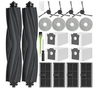 X40 Ultra Accessoires pour Dreame L10s Ultra Gen 3 / X40 Ultra Complete/Mova P50 Pro Ultra / L40 Ultra Pièces de Rechange 4 Sacs à Poussière 2 Brosse Principale 4 Chiffons 4 Filtres 4 Brosse Latérale