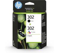 HP Pack de 2 cartouches d'encre noire/3 couleurs authentiques 302