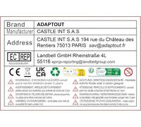 X5 Adaptateur T 3 Prise Femelle Tv Type F Rf Coaxial Doubleur Splitter Y Diviseur Connecteur A Vis Satellite Antenne Tnt Marque Française[Z522]