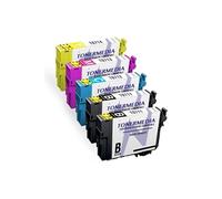 - x5 Cartouches Epson T0711 T0712 T0713 T0714 T0715 Compatibles (2 Noir, 1 Cyan, 1 Magenta, 1 Jaune)