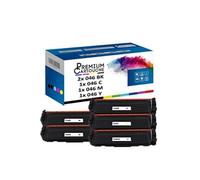 - x5 Toners - 046 BK 1250C002 (CF410X) (x2) + 046 (Noir (x2) + Cyan + Magenta + Jaune) - Compatible pour Canon i-