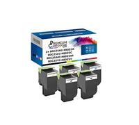 - x5 Toners - 80C2SK0 (x2) + 80C2SC0 + 80C2SM0 + (Noir (x2) + Cyan + Magenta + Jaune) - Compatible pour Lexmark