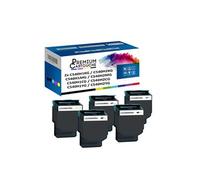 - x5 Toners - C540H1KG (x2) + C540H1MG + C540H1CG (Noir (x2) + Cyan + Magenta + Jaune) - Compatible pour Lexmark