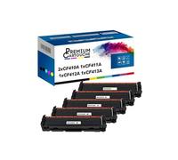 - x5 Toners - CF410A (Noir (x2) + Cyan + Magenta + Jaune) - Compatible pour HP Color LaserJet Pro M452dw HP Color