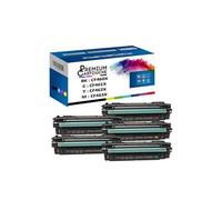 - x5 Toners - CF460X (x2) + CF461X + CF463X + CF4 (Noir (x2) + Cyan + Magenta + Jaune) - Compatible pour HP Color