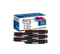 - x5 Toners - EP729 BK 4370B002 (CE310) (x2) + EP (Noir (x2) + Cyan + Magenta + Jaune) - Compatible pour Canon La