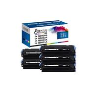 - x5 Toners - Q6000A (x2) + Q6001A + Q6003A + Q60 (Noir (x2) + Cyan + Magenta + Jaune) - Compatible pour HP Color