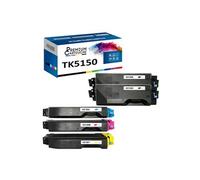 - x5 Toners - TK5150K (x2) + TK5150C + TK5150M + (Noir (x2) + Cyan + Magenta + Jaune) - Compatible pour Kyocera
