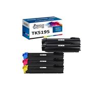 - x5 Toners - TK5195K (x2) + TK5195C + TK5195M + (Noir (x2) + Cyan + Magenta + Jaune) - Compatible pour Kyocera