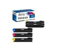 - x5 Toners - TK5215K (x2) + TK5215C + TK5215M + (Noir (x2) + Cyan + Magenta + Jaune) - Compatible pour Kyocera