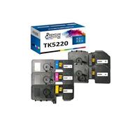 - x5 Toners - TK5220K (x2) + TK5220C + TK5220M + (Noir (x2) + Cyan + Magenta + Jaune) - Compatible pour Kyocera