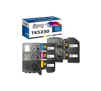 - x5 Toners - TK5230K (x2) + TK5230C + TK5230M + (Noir (x2) + Cyan + Magenta + Jaune) - Compatible pour Kyocera