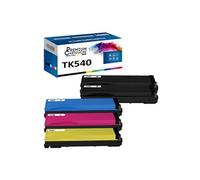 - x5 Toners - TK540K (x2) + TK540C + TK540M + TK5 (Noir (x2) + Cyan + Magenta + Jaune) - Compatible pour Kyocera