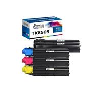- x5 Toners - TK8505K (x2) + TK8505C + TK8505M + (Noir (x2) + Cyan + Magenta + Jaune) - Compatible pour Kyocera