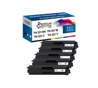 - x5 Toners - TN-321BK (Noir (x2) + Cyan + Magenta + Jaune) - Compatible pour Brother HL-L8250CDN L8350CDW L8350C