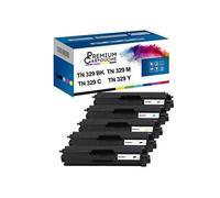 - x5 Toners - TN-329BK (Noir (x2) + Cyan + Magenta + Jaune) - Compatible pour Brother HL-4150CDN 4570CDW 4570CDWT