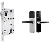 X6 Yrhand Serrure électronique, direction universelle de la poignée, cinq méthodes de déverrouillage, argent 6072