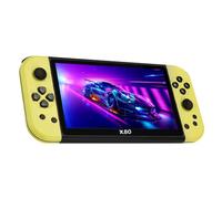 X80 Console de Jeu, Console de Jeu Rétro de 7 Pouces avec 10000 Jeux Intégrés, Prend en Charge 10 émulateurs et Une Extension de Carte TF de 128 Go, Jeu de Poche Multifonctionnel pour Enfants