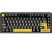 X86 Clavier Mécanique sans Fil, Clavier De Jeu 75% Entièrement en Aluminium CNC, Clavier RGB à Échange à Chaud avec Bouton, Clavier Filaire BT/2,4G/USB-C pour Mac/Win - Noir Étoilé