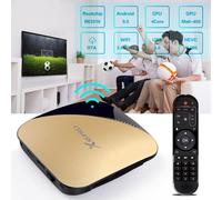 X88 PRO Android 9.0 TV Box Rockchip RK3318 4 Core 2.4G&5G Wifi 4K HDR Set Top USB 3.0 Support 3D Movie Gold US Plug