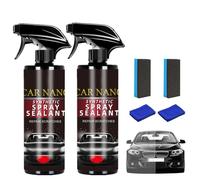 X9 Car Nano Synthetic Spray Sealant, Quick Effect Coating Agent, Car Scratch Wax Polish Cleaner Spray Waterless Wash for All Car Surfaces, Long-Lasting Shine (2)