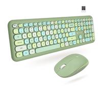 X9 Performance Combo coloré clavier et souris - Connectivité sans fil 2,4 G - Transformez votre espace avec un joli ensemble clavier et souris sans fil (110 touches et 18 raccourcis) -