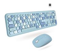 X9 Performance Combo coloré clavier et souris - Connectivité sans fil 2,4 G - Transformez votre espace avec un joli ensemble clavier et souris sans fil (110 touches et 18 raccourcis) -