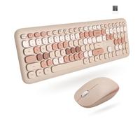 X9 Performance Ensemble clavier et souris colorés - Sans fil 2,4 GHz - Transformez votre espace avec un joli ensemble clavier et souris sans fil (110 touches et 18 raccourcis) - pour PC et chrome