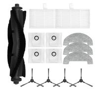 X9 Pro Pièces de rechange pour aspirateur robot Eufy Clean X9 Pro, kit de chiffon pour filtre principal et latéral, avec 1 brosse principale, 2 filtres HEPA, 4 brosses latérales, 4 chiffons de