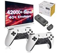 X9 PRO Retro Game Stick, 4K HD Arcade Home TV Mini Game Stick 4K 60 000 jeux Rétro Game Emulateur 2.4G Dual Wireless Controller (256G/60000+ Jeux)