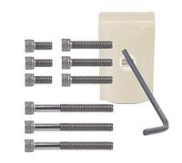 X9 Vis 1/4 + cle Allen Vis américaine : 3x 1/2 Pouce + 3x 1 Pouce + 3x 2 Pouces Pas de vis Standard Type Kodak 1/2" + 1" + 2" pour Accessoire Photo - Adaptout Marque Française