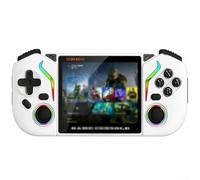 X95pro Portable de jeu rétro avec plus de 20 000 titres intégrés, écran IPS de 3,5", lamination complète et option de stockage extensible (blanc)