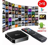 X96mini Android 7.1 4 Décodeur Stream tv Box Quad Core 2+16G 2.4GHz WiFi 4Kx2K HD Lecteur multimedia