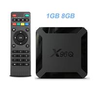 X96Q Android 10.0 Smart TV BOX 1G 8G/2GB 16GB Allwinner H313 Quad Core 4K HD décodeur lecteur multimédia ou télécommande,1g8g, Ue Plug