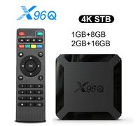 X96Q - boîtier de télévision intelligent rapide Android 10.0, 2 go 16 go Allwinner H313 Quad Core 4K 2.4G, décodeur Wifi, lecteur multimédia 1G8G 2G 16G TV Box