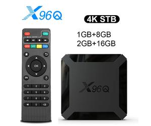 X96Q - boîtier de télévision intelligent rapide Android 10.0, 2 go 16 go Allwinner H313 Quad Core 4K 2.4G, décodeur Wifi, lecteur multimédia 1G8G 2G 16G TV Box