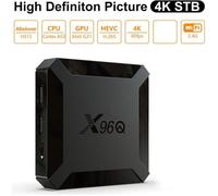 X96Q Smart TV BOX wifi 4k 2g + 16go TV box multimédia android 10