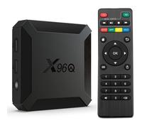 X96Q TV Box Lecteur Multimédia de Diffusion,Boitier,Smart Android 10.0,2GO RAM 16GO ROM,WiFi,avec Allwinner H313,Prend en Charge 4K