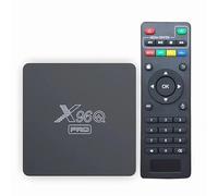 X96QPRO 2 Go de RAM et 16 Go de ROM Box Android TV Box Media Player Haute qualité (Android 10.0) avec telecommande et Cable HDMI, Lecteur multimédia Boite TV 4K