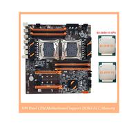X99 Dual CPU Motherboard Suporta MemóRia DDR4 ECC Suporte MáXimo 256G LGA2011 com 2XE5 2650 V3