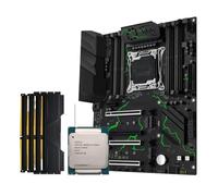 X99 MR9S Motherboard Combo LGA 2011-3 E5 2690 V3 CPU and DDR4 32GB Kit Four Memory ATX(Motherboard+RAM)