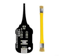 XA5 Testeur d'inductance de carte mère Outil de détection d'induction électromagnétique LED verte pour vérification instantanée des pannes Fonctionnement simple à une touche pour PCB (T005-Y brosse)